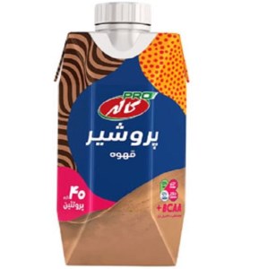 شیر پروتئینه کارامل 330سی سی پاکتی کاله