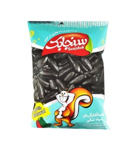 تخمه سیاه نمکی سنجابک110 گرم
