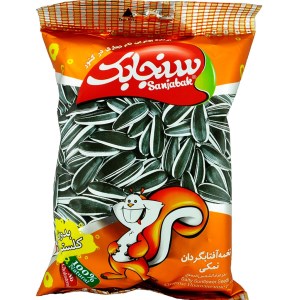 تخمه افتابگردان نمکی سنجابک 110 گرم