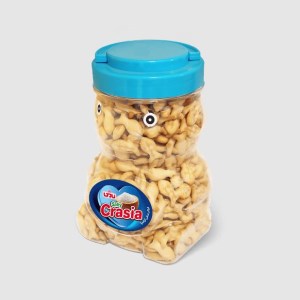 بیسکوییت کراکر خرسی نمکی 275 گرم ظرفی نادی