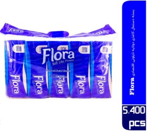 دستمال کاغذی 1000 برگ نایلونی فلورا