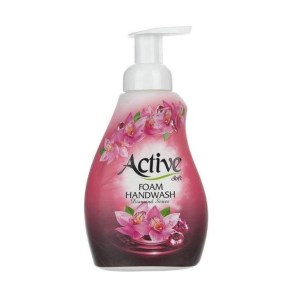 مایع دستشویی فوم دیاموند اکتیو 500 گرم صورتی