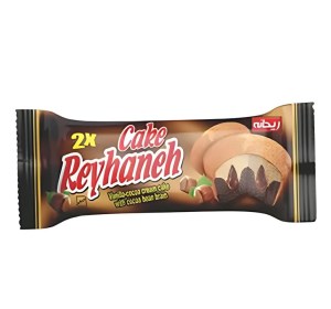 کیک چاشت شفاف دورنگ ریحانه