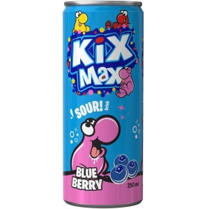 نوشیدنی گازدار بلوبری 250میل کیکس مکس
