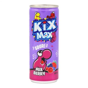 نوشیدنی گازدار میوه های جنگلی 250میل کیکس مکس