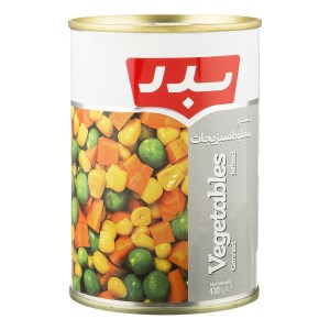 کنسرو مخلوط سبزیجات 430 گرمی بدر